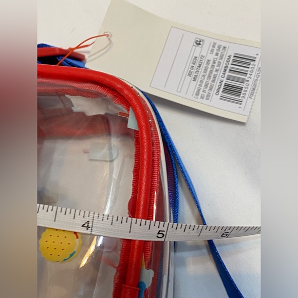 Cat & Jack Kids Straw Tote with Patches and Clear Pouch Belt Bag - Picture 13 of 14